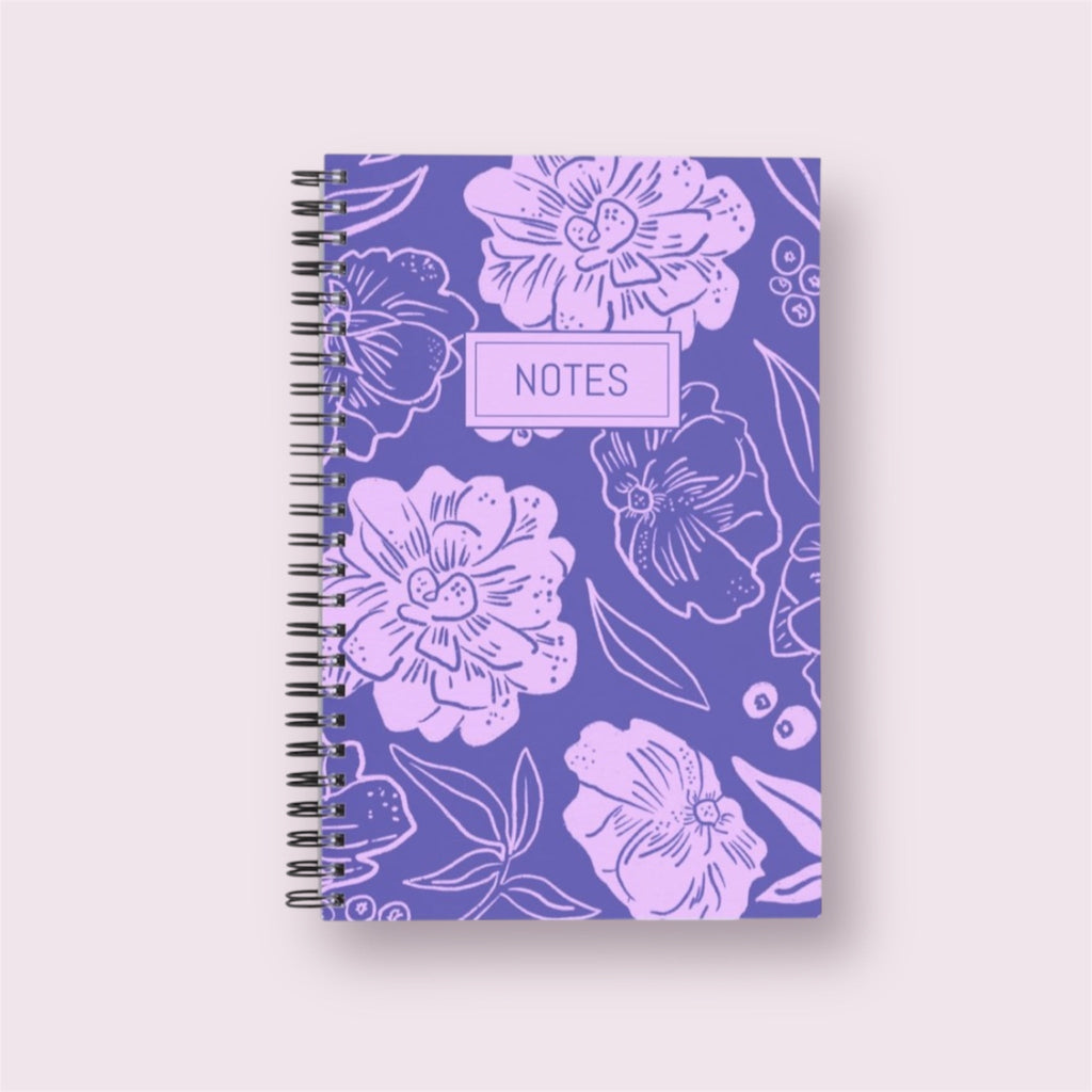 Purple Fields Notebook