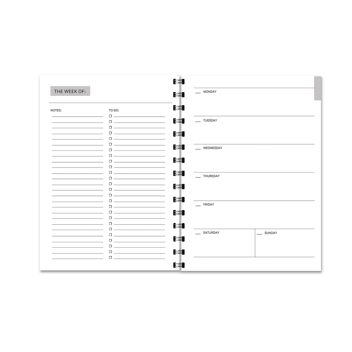 Golden Sunflower 12 Month Undated Planner