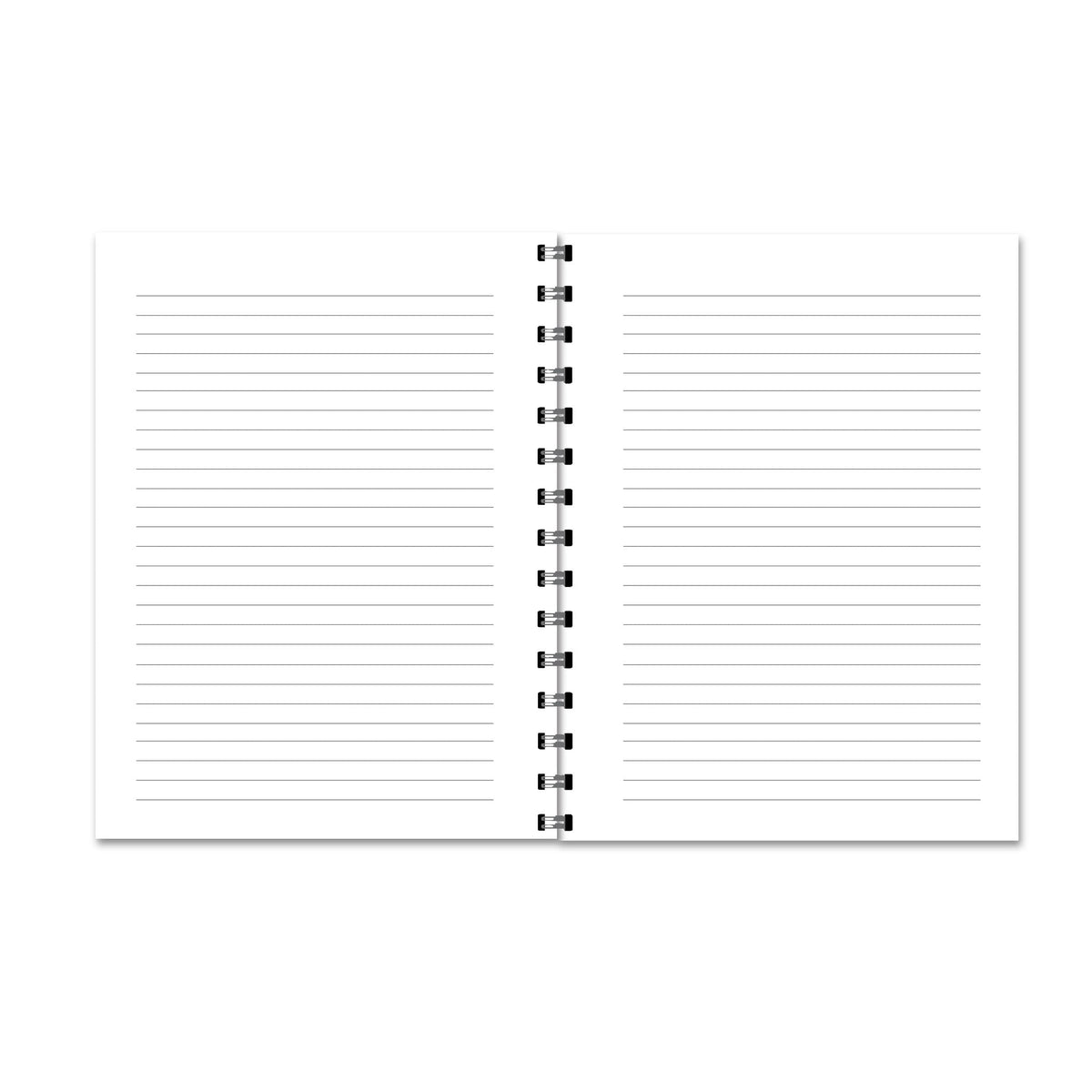 Purple Simple Floral Notebook